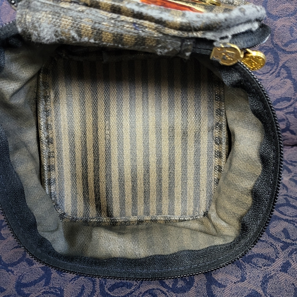 Vintage Fendi Complemento Brown Nylon Vanity Case..w/COA - Picture 9 of 11